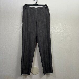 Apt 9 Plaid Wool Blend High Rise Straight Leg Trousers Dress Pants